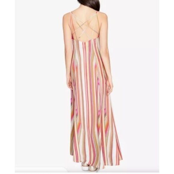 RACHEL Rachel Roy Womens Dress Striped 10 Maxi Lined Strappy Scoop Neck - Picture 8 of 10